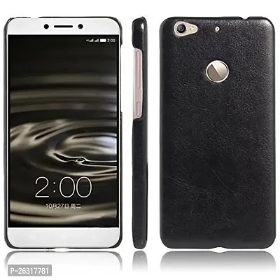 Sunny Fashion Cowboy Leather Back Case Cover for LeEco Letv 1s - Black-thumb0