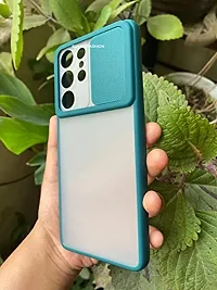 SUNNY FASHION Back Cover for Samsung Galaxy A32 Power Camera Lens Slide Protection Stylish Matte Back Case Cover for Samsung Galaxy A32 (Dark Green)-thumb3