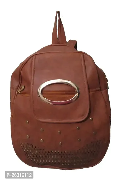 SUNNY FASHION Brown Color Backpack For women  Girls
