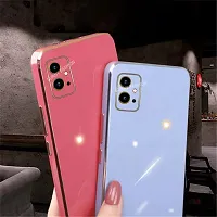SUNNY FASHION Liquid TPU Silicone Shockproof Flexible with Camera Protection Soft Back Cover Case for Vivo T1 5G / Vivo Y75 5G / iQOO Z6 5G (White)-thumb3