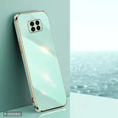 SUNNY FASHION Back Cover for Xiaomi Mi 10i 5G Liquid TPU Silicone Shockproof Flexible with Camera Protection Soft Back Cover Case for Xiaomi Mi 10i 5G (Mint Green)-thumb2