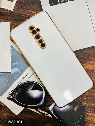 SUNNY FASHION Back Cover for Oppo Reno 2Z / 2F Liquid TPU Silicone Shockproof Flexible with Camera Protection Soft Back Cover Case for Oppo Reno 2Z / 2F (White)