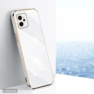 SUNNY FASHION Back Cover for Realme C31 Liquid TPU Silicone Shockproof Flexible with Camera Protection Soft Back Cover Case for Realme C31 (White)-thumb2