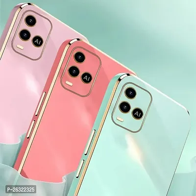 SUNNY FASHION Liquid TPU Silicone Shockproof Flexible with Camera Protection Soft Back Case Cover for Vivo Y21 / Y21T / Y21A / Y21e / Y33s / Y33T (Mint Green)-thumb3