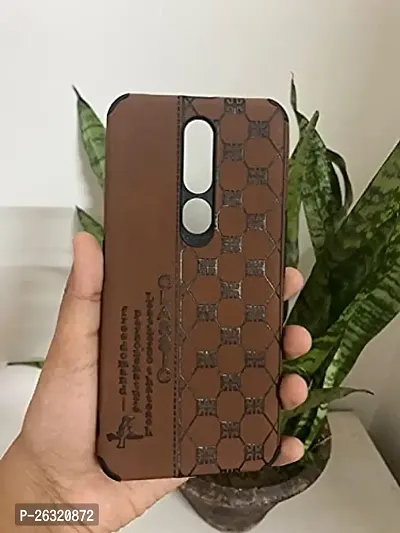 SUNNY FASHION Back Case for Oppo F11 Pro Camera Protection Shockproof Slim Leather Back Case Cover for Oppo F11 Pro (Dark Brown)