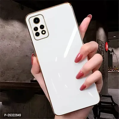 SUNNY FASHION Back Cover for Redmi Note 11 / Note 11s 4G Liquid TPU Silicone Shockproof Flexible with Camera Protection Soft Back Cover Case for Redmi Note 11 / Note 11s 4G (White)-thumb0