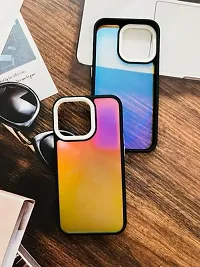 SUNNY FASHION Shockproof Hybrid Gradient Back Cover Case Compatible with iPhone 12 (Orange)-thumb4