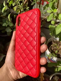 SUNNY FASHION Premium Shockproof Leather Case Cover Compatible with iPhone X/XS - Red-thumb1