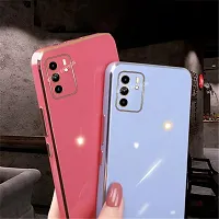 SUNNY FASHION Back Cover for Oppo Reno 6 5G Liquid TPU Silicone Shockproof Flexible with Camera Protection Soft Back Cover Case for Oppo Reno 6 5G (Dark Blue)-thumb2