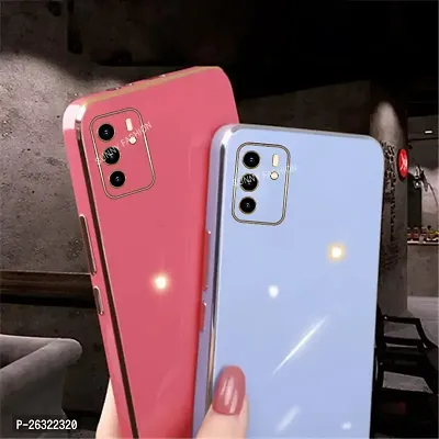 SUNNY FASHION Back Cover for Oppo Reno 6 5G Liquid TPU Silicone Shockproof Flexible with Camera Protection Soft Back Cover Case for Oppo Reno 6 5G (Dark Blue)-thumb3