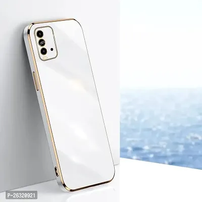 SUNNY FASHION Back Cover for Xiaomi Redmi 9 Power Liquid TPU Silicone Shockproof Flexible with Camera Protection Soft Back Cover Case for Xiaomi Redmi 9 Power (White)-thumb2