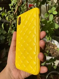 SUNNY FASHION Premium Shockproof Leather Case Cover Compatible with iPhone X/XS - Yellow-thumb2