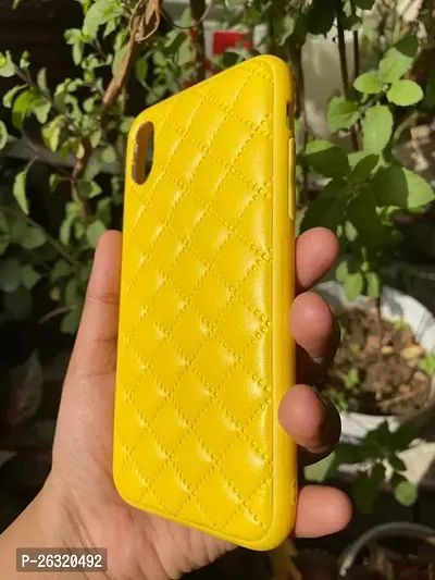 SUNNY FASHION Premium Shockproof Leather Case Cover Compatible with iPhone X/XS - Yellow-thumb3