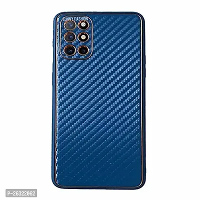 SUNNY FASHION Shockproof Carbon Fiber Armor Camera Protection Back Case Cover for OnePlus 8T / OnePlus 9R (Blue)-thumb3