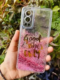 SUNNY FASHION Back Case Cover for OnePlus Nord 2 5G Good Vibes Only Designer Moving Liquid Water Glitter Girls Soft TPU Mobile Back Cover for OnePlus Nord 2 5G (Running Glitter Sparkle) (Pink)-thumb2