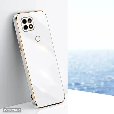 SUNNY FASHION Back Cover for Oppo A15 / Oppo A15s Liquid TPU Silicone Shockproof Flexible with Camera Protection Soft Back Cover Case for Oppo A15 / Oppo A15s (White)-thumb0