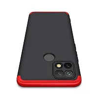 SUNNY FASHION Double Dip Full 360 Degree Protection Matte Hard Back Case Cover for Redmi 9 / Redmi 9C / 9 Activ/Poco C31 (Red)-thumb3