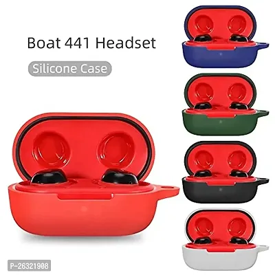 Sunny Fashion Soft Silicone 360? Full Protection Pouch Case Cover Compatible with Boat 441/443 Cover with Hook (Cover Only) (Black)-thumb3