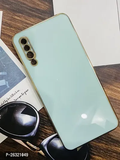SUNNY FASHION Back Cover for Samsung Galaxy A50s / A50 / A30s Liquid TPU Silicone Shockproof Flexible with Camera Protection Soft Back Cover Case for (Mint Green)