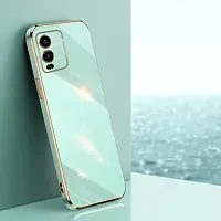 SUNNY FASHION Liquid TPU Silicone Shockproof Flexible with Camera Protection Soft Back Case Cover for Vivo V25 Pro 5G (Mint Green)-thumb1