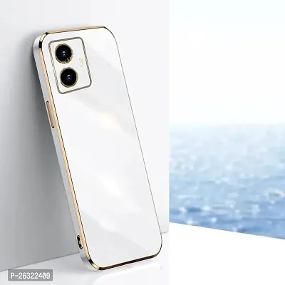 SUNNY FASHION Back Cover for Vivo T1 Pro 5G Liquid TPU Silicone Shockproof Flexible with Camera Protection Soft Back Cover Case for Vivo T1 Pro 5G (White)-thumb0