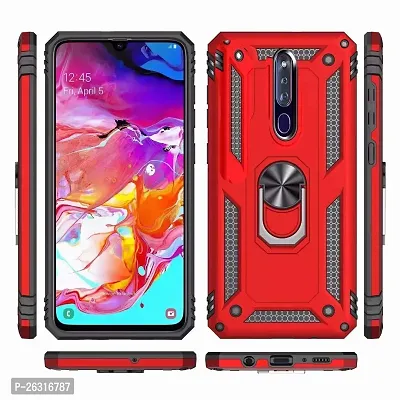 Sunny Fashion Dual Layer Tough Rugged Ring Holder Stand Armor Shockproof Drop Protection Case Cover?for Oppo F11 Pro - Blue-thumb5