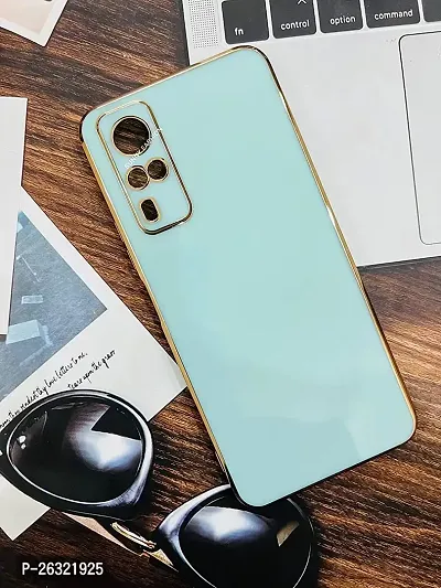 SUNNY FASHION Liquid TPU Silicone Shockproof Flexible with Camera Protection Soft Back Case Cover for Vivo Y51 / Y31 (Mint Green)-thumb0