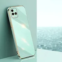 SUNNY FASHION Liquid TPU Silicone Shockproof Flexible with Camera Protection Soft Back Case Cover for Vivo Y21 / Y21T / Y21A / Y21e / Y33s / Y33T (Mint Green)-thumb1