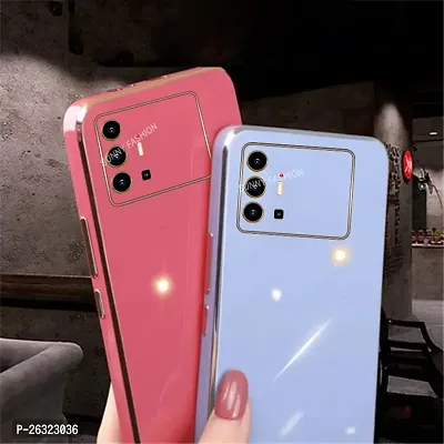SUNNY FASHION Back Cover for Vivo X70 Pro Plus 5G Liquid TPU Silicone Shockproof Flexible with Camera Protection Soft Back Cover Case for Vivo X70 Pro Plus 5G (Blue)-thumb4