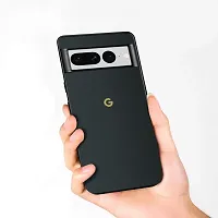 SUNNY FASHION Back Cover for Google Pixel 7 | Shockproof 360 Degree Protection | Camera Protection Hard Back Cover Case for Google Pixel 7 (Black)-thumb2