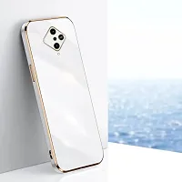 SUNNY FASHION Back Cover for Vivo S1 Pro Liquid TPU Silicone Shockproof Flexible with Camera Protection Soft Back Cover Case for Vivo S1 Pro (White)-thumb2