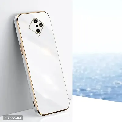 SUNNY FASHION Back Cover for Vivo S1 Pro Liquid TPU Silicone Shockproof Flexible with Camera Protection Soft Back Cover Case for Vivo S1 Pro (White)-thumb3