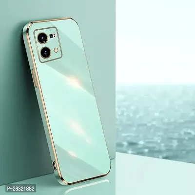 SUNNY FASHION Back Cover for Oppo F21 Pro 4G Liquid TPU Silicone Shockproof Flexible with Camera Protection Soft Back Cover Case for Oppo F21 Pro 4G (Mint Green)-thumb0