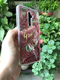 Sunny Fashion Good Vibes Only Designer Quicksand Moving Liquid Floating Waterfall Girls Soft TPU Mobile Back Cover for Oppo Reno 2Z / 2F (Running Glitter Sparkle Pink)-thumb2