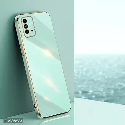 SUNNY FASHION Back Cover Xiaomi Redmi 9 Power Liquid TPU Silicone Shockproof Flexible with Camera Protection Soft Back Cover Cover for Xiaomi Redmi 9 Power (Mint Green)