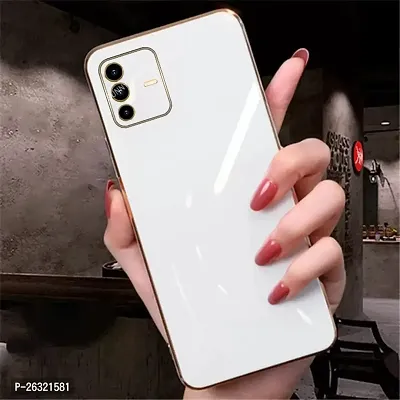 Sunny Fashion Back Cover for Vivo V23 Pro 5G Liquid TPU Silicone Shockproof Flexible with Camera Protection Soft Back Cover Case for Vivo V23 Pro 5G (White)-thumb2