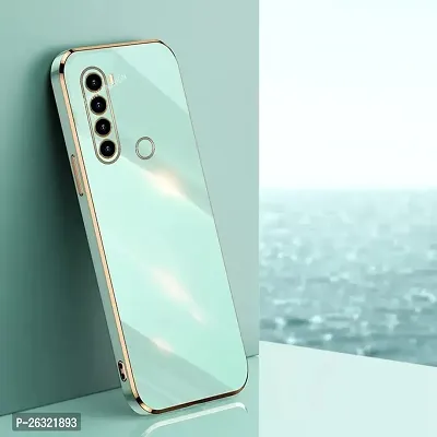 SUNNY FASHION Back Cover for Xiaomi Redmi Note 8 Liquid TPU Silicone Shockproof Flexible with Camera Protection Soft Back Cover Case for Xiaomi Redmi Note 8 (Mint Green)