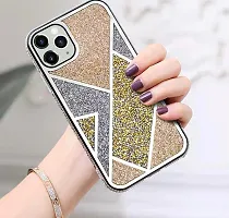 SUNNY FASHION Premium Glitter Shockproof Back Case Cover Compatible with iPhone 12 Pro Max (Gold)-thumb3