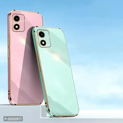 SUNNY FASHION Back Cover for Vivo Y02s Liquid TPU Silicone Shockproof Flexible with Camera Protection Soft Back Cover Case for Vivo Y02s (Mint Green)-thumb2
