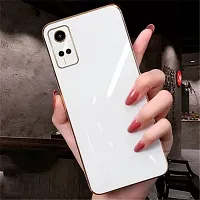 SUNNY FASHION Back Cover for Vivo Y53s / Y51A / Vivo Y51/ Y31 Liquid TPU Silicone Shockproof Flexible with Camera Protection Soft Back Cover Case for Vivo Y53s / Y51A / Vivo Y51/ Y31 (White)-thumb1