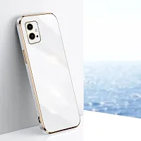 SUNNY FASHION Liquid TPU Silicone Shockproof Flexible with Camera Protection Soft Back Cover Case for Vivo T1 5G / Vivo Y75 5G / iQOO Z6 5G (White)-thumb1