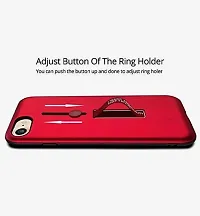 Sunny Fashion Stealth Bracket Ring Holder Back Case Cover for Xiaomi Redmi Note 7 / Note 7 Pro - Red-thumb1