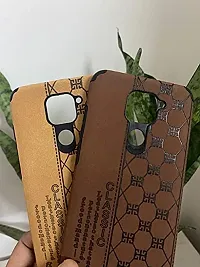 SUNNY FASHION Back Case for Redmi Note 9 Camera Protection Shockproof Slim Leather Back Case Cover for Redmi Note 9 (Light Brown)-thumb4