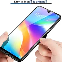 Sunny Fashion Luxury Marble Pattern Tempered Glass Back Case Cover for Xiaomi Mi A3 - Blue-thumb3