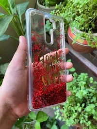 SUNNY FASHION Back Cover for Oppo Reno 2Z / Reno 2F Good Vibes Only Designer Moving Liquid Floating Waterfall Girls Soft TPU Running Glitter Sparkle Back Case Cover for Oppo Reno 2Z / Reno 2F- Red-thumb3