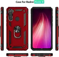 SUNNY FASHION Back Cover for Xiaomi Redmi Note 8 Magnetic Ring Holder 360 Stand Shockproof Protection Dual Layer Bumper Hard Back Case for (Xiaomi Redmi Note 8, Black)-thumb4