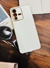 Sunny Fashion Back Cover for Vivo V25 Pro 5G Liquid TPU Silicone Shockproof Flexible with Camera Protection Soft Back Cover Case for Vivo V25 Pro 5G (White)-thumb3