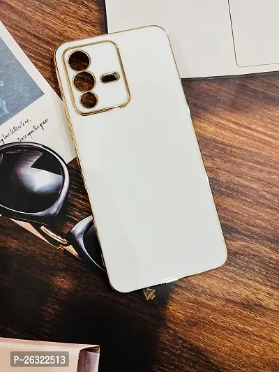 Sunny Fashion Back Cover for Vivo V25 Pro 5G Liquid TPU Silicone Shockproof Flexible with Camera Protection Soft Back Cover Case for Vivo V25 Pro 5G (White)-thumb4