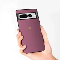 SUNNY FASHION Back Cover for Google Pixel 7 | Shockproof 360 Degree Protection | Camera Protection Hard Back Cover Case for Google Pixel 7 (Wine Red)-thumb3