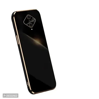 SUNNY FASHION Back Cover for Vivo S1 Pro Liquid TPU Silicone Shockproof Flexible with Camera Protection Soft Back Cover Case for Vivo S1 Pro (Black)-thumb2